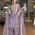Lavender silk blend embroidered FARSHI SALWAR KAMEEZ 