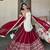 Off white silk blend embroidered  lehenga kurti with real mirror work set