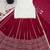 Off white silk blend embroidered  lehenga kurti with real mirror work set