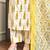 Off white cotton silk printed kurti palazzo set