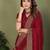 Maroon vichitra silk embroiderd jari work saree with matching blouse piece