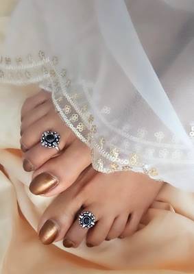 German Silver Handmade Toe Rings 2