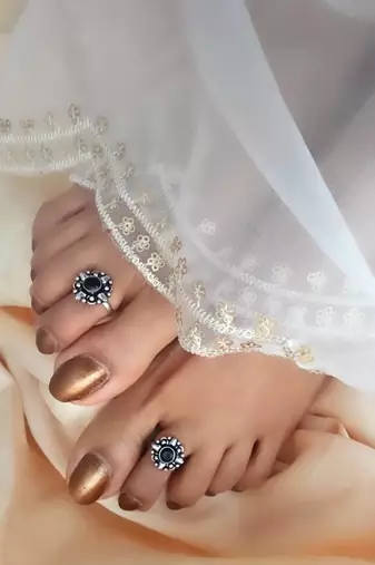 German Silver Handmade Toe Rings