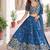 Womens New  Elegent  Vichitra Silk With Heavy Sequins & Thread Embroidered Work Lehenga Choli