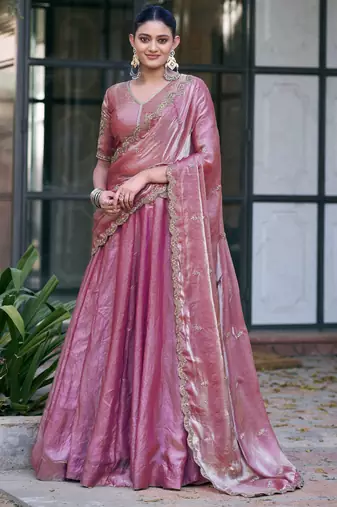 Festive Ready Fendi Fabric Sequins Embroidered Lehenga Choli