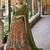 Printed Tussar Silk Lehenga Choli with Intricate Lace Work