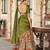 Printed Tussar Silk Lehenga Choli with Intricate Lace Work