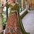 Printed Tussar Silk Lehenga Choli with Intricate Lace Work