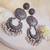 Long light weight Antique Silver Dangler