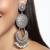 Long light weight Antique Silver Dangler