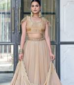  Ready Fendi Fabric Sequins Embroidered Lehenga Choli