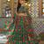 Women's Marble Floral Print Flared Lehenga Choli Set