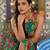 Women's Marble Floral Print Flared Lehenga Choli Set