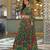Women's Marble Floral Print Flared Lehenga Choli Set