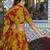 Women's Marble Floral Print Flared Lehenga Choli Set