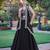 Fendi Black Sequins & Multi-Thread Floral Embroidery Lehenga Choli
