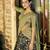Printed Tussar Silk Lehenga Choli with Intricate Lace Work