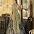 Printed Tussar Silk Lehenga Choli with Intricate Lace Work