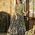 Printed Tussar Silk Lehenga Choli with Intricate Lace Work