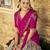 Printed Tussar Silk Lehenga Choli with Intricate Lace Work
