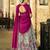 Printed Tussar Silk Lehenga Choli with Intricate Lace Work