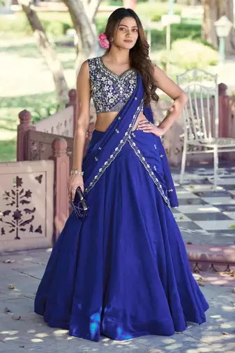 P.C. Kashmiri Bead & Sequin Infused Party Wear Lehenga