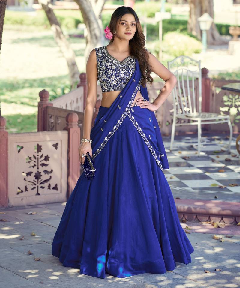 P.C. Kashmiri Bead & Sequin Infused Party Wear Lehenga