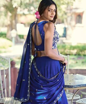 PC Kashmiri Bead & Sequin Infused Party Wear Lehenga 3