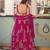 Floral Thread-Work Lehenga with Shimmering Sequins & Lace Border
