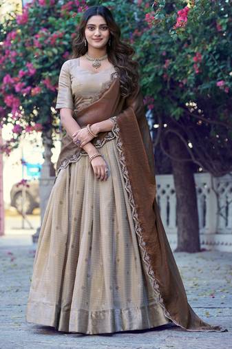 Premium Chinon Chex Lehenga Choli with Zari Work