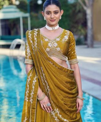 Women Rangoli Silk Embellished Lehenga Choli with Sequins & Thread Work 2