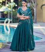 Women Rangoli Silk Embellished Lehenga Choli with Sequins & Thread Work