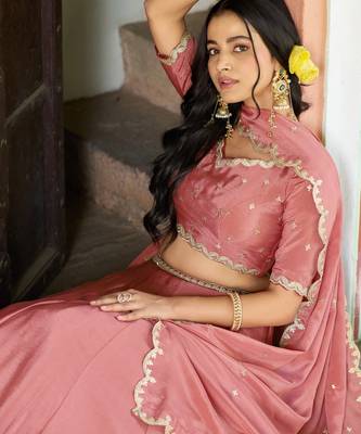Royal Chinon Embroidered Lehenga with Sequins Detailing 2