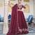 Royal Maroon Rangoli Silk Party Wear Lehenga Choli with Thread Work