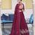 Royal Maroon Rangoli Silk Party Wear Lehenga Choli with Thread Work