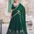 Emerald Green Rangoli Silk Embroidered Lehenga with Scalloped Border