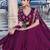 Elegant Wine Rangoli Silk Lehenga Set with Zari & Sequins Work