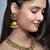 Gold Plated Alloy Antique Necklace with Jhumkas