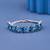 925 Sterling Silver Blue Stone Tennis Bracelet, Oval Round Moissanite, Women's Jewelry