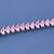 Pink Heart Cut Moissanite Tennis Bracelet, 925 Sterling Silver, Romantic Jewelry