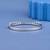 Princess Cut Blue Moissanite Tennis Bracelet, 925 Sterling Silver Bangle
