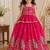 Pure gold crush with peacock design work kids lehenga choli