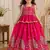 Pure gold crush with peacock design work kids lehenga choli