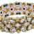 Gold plated kundan stone traditional bangles set for women
