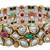 Gold plated kundan stone traditional bangles set for women