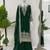 Designer faux georgette sequins embroidered top palazzo dupatta set for women