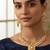 Gold plated kundan necklace set with earrings for women