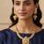 Gold plated kundan pearl choker jewellery set for women