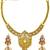 Gold plated kundan pearl choker jewellery set for women
