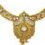 Gold plated kundan pearl choker jewellery set for women